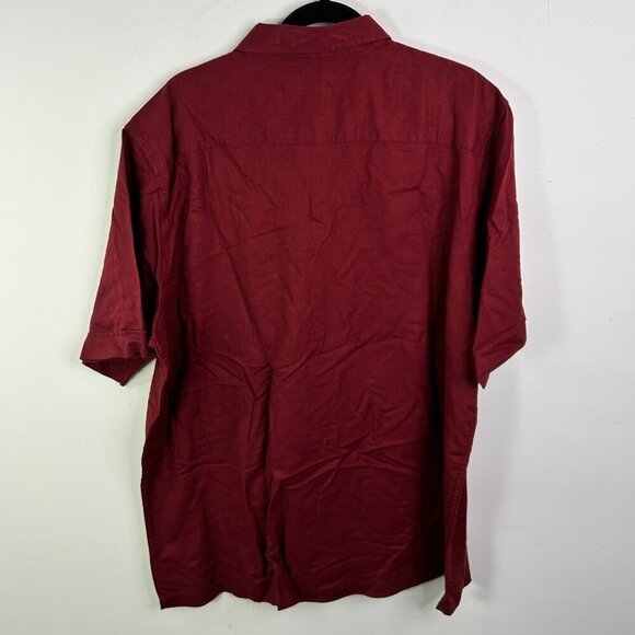 Field Gear Men's Ruby Wine Short Sleeve Collared Shirt Size XLT - NWT - Picture 5 of 6